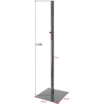 Detector holders Pole near the ground for FMC