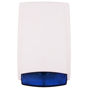 Outdoor siren MR100 white with blue flash