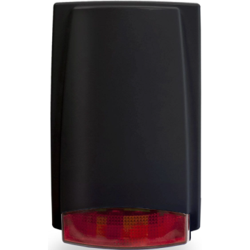 Outdoor siren MR100 black with red flash