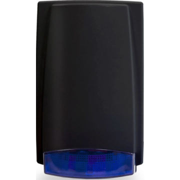 Outdoor siren MR100 black with blue flash