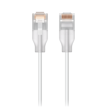 Etherlighting Patch kaabel UACC-Cable-Patch-EL-0.3M-W 3mm 0.3m RJ45 CAT6 valge
