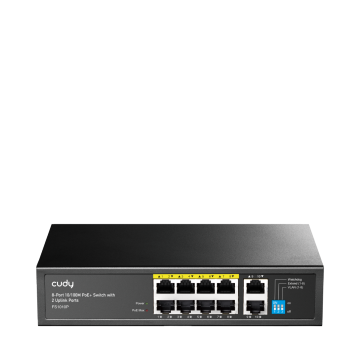 Switch FS1010P 1.0 8-porti 10/100Mbps PoE+